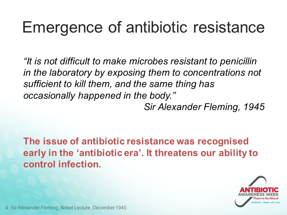 Overview of antibiotic resistance